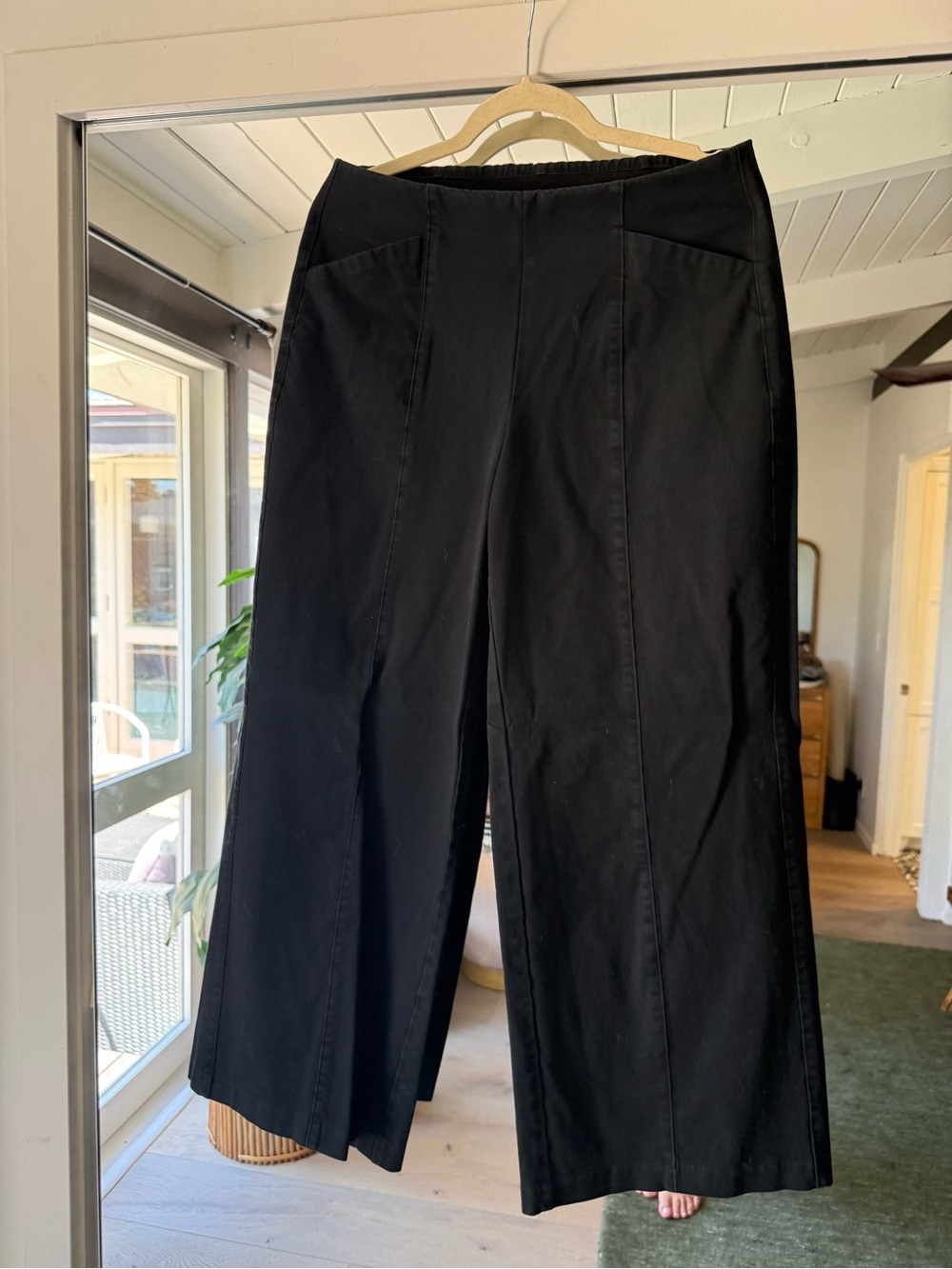 Old Navy Black High-Rise Wide-Leg Pants
